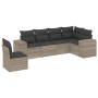 Set de sofás de jardín 6 pzas y cojines ratán sintético gris de , Conjuntos de jardín - Ref: Foro24-3254969, Precio: 428,38 €...
