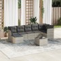Set de sofás de jardín 8 pzas y cojines ratán sintético gris de , Conjuntos de jardín - Ref: Foro24-3249821, Precio: 543,12 €...