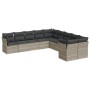 Set sofás jardín 10 pzas con cojines ratán sintético gris claro de , Conjuntos de jardín - Ref: Foro24-3250081, Precio: 695,5...