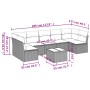 Set de sofás de jardín 8 pzas y cojines ratán sintético gris de , Conjuntos de jardín - Ref: Foro24-3249281, Precio: 506,60 €...