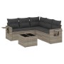 Set de sofás de jardín 6 pzas y cojines ratán sintético gris de , Conjuntos de jardín - Ref: Foro24-3252499, Precio: 413,03 €...