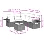Set de sofás de jardín 6 pzas y cojines ratán sintético gris de , Conjuntos de jardín - Ref: Foro24-3252499, Precio: 413,03 €...