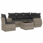 Set de sofás de jardín 6 pzas y cojines ratán sintético gris de , Conjuntos de jardín - Ref: Foro24-3253719, Precio: 431,10 €...
