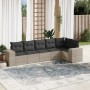 Set de sofás de jardín 6 pzas y cojines ratán sintético gris de , Conjuntos de jardín - Ref: Foro24-3254929, Precio: 428,38 €...