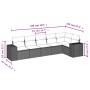 Set de sofás de jardín 6 pzas y cojines ratán sintético gris de , Conjuntos de jardín - Ref: Foro24-3254929, Precio: 428,38 €...