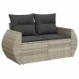 Garden sofa set 7 pieces with light gray PE rattan cushions by , Modular outdoor sofas - Ref: Foro24-3221671, Price: 487,64 €...