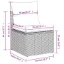 Garden sofa set 7 pieces with light gray PE rattan cushions by , Modular outdoor sofas - Ref: Foro24-3221671, Price: 487,64 €...