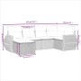 Set de sofás de jardín 6 pzas y cojines ratán sintético gris de , Conjuntos de jardín - Ref: Foro24-3264108, Precio: 423,62 €...
