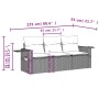 Set de sofá de jardín 3 pzas y cojines ratán sintético gris de , Conjuntos de jardín - Ref: Foro24-3219861, Precio: 212,36 €,...