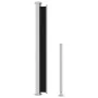 Toldo lateral retráctil para patio negro 220x300 cm de vidaXL, Sombrillas - Ref: Foro24-313423, Precio: 126,98 €, Descuento: %