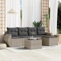 Set de sofás de jardín 6 pzas y cojines ratán sintético gris de , Conjuntos de jardín - Ref: Foro24-3221301, Precio: 375,73 €...