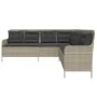 Sofá de jardín en forma de L con cojines ratán PE gris claro by , Outdoor sofas - Ref: Foro24-369005, Price: 360,98 €, Discou...