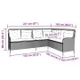 Sofá de jardín en forma de L con cojines ratán PE gris claro by , Outdoor sofas - Ref: Foro24-369005, Price: 360,98 €, Discou...