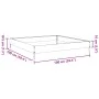 Arriate de acero blanco 100x100x18,5 cm de , Maceteros y jardineras - Ref: Foro24-851011, Precio: 34,68 €, Descuento: %