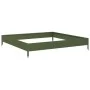 Arriate de acero verde oliva 100x100x18,5 cm de , Maceteros y jardineras - Ref: Foro24-851013, Precio: 35,90 €, Descuento: %
