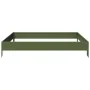Arriate de acero verde oliva 100x100x18,5 cm de , Maceteros y jardineras - Ref: Foro24-851013, Precio: 35,90 €, Descuento: %