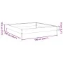 Arriate de acero verde oliva 100x100x18,5 cm de , Maceteros y jardineras - Ref: Foro24-851013, Precio: 35,90 €, Descuento: %