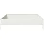 Arriate de acero blanco 100x100x26 cm de , Maceteros y jardineras - Ref: Foro24-851018, Precio: 40,67 €, Descuento: %