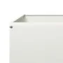 Arriate de acero blanco 100x100x26 cm de , Maceteros y jardineras - Ref: Foro24-851018, Precio: 40,67 €, Descuento: %