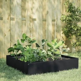Arriate de acero negro 100x100x26 cm de , Maceteros y jardineras - Ref: Foro24-851024, Precio: 51,99 €, Descuento: %