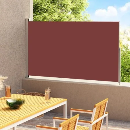 Toldo lateral retráctil de jardín marrón 180x300 cm de vidaXL, Sombrillas - Ref: Foro24-313402, Precio: 106,01 €, Descuento: %