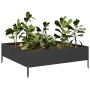 Arriate de acero negro 100x100x26 cm de , Maceteros y jardineras - Ref: Foro24-851024, Precio: 52,91 €, Descuento: %