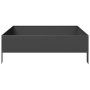 Arriate de acero negro 100x100x26 cm de , Maceteros y jardineras - Ref: Foro24-851024, Precio: 52,91 €, Descuento: %
