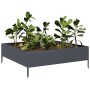 Arriate de acero gris antracita 100x100x33,5 cm de , Maceteros y jardineras - Ref: Foro24-851026, Precio: 57,00 €, Descuento: %