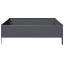 Arriate de acero gris antracita 100x100x33,5 cm de , Maceteros y jardineras - Ref: Foro24-851026, Precio: 57,00 €, Descuento: %