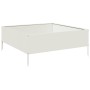 Arriate de acero blanco 100x100x25 cm de , Maceteros y jardineras - Ref: Foro24-851032, Precio: 56,92 €, Descuento: %