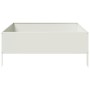 Arriate de acero blanco 100x100x25 cm de , Maceteros y jardineras - Ref: Foro24-851032, Precio: 56,92 €, Descuento: %