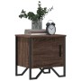 Mesita de noche madera de ingeniería marrón roble 40x30x40 cm de , Mesitas de noche - Ref: Foro24-848522, Precio: 34,52 €, De...
