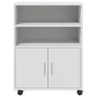 Armario con ruedas madera de ingeniería blanco 60x48x81 cm de , Armarios archivadores - Ref: Foro24-853164, Precio: 82,22 €, ...