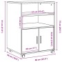 Armario con ruedas madera de ingeniería blanco 60x48x81 cm de , Armarios archivadores - Ref: Foro24-853164, Precio: 82,22 €, ...