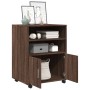 Armario con ruedas madera ingeniería marrón roble 60x48x81 cm de , Armarios archivadores - Ref: Foro24-853170, Precio: 89,69 ...