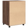 Armario con ruedas madera ingeniería marrón roble 60x48x81 cm de , Armarios archivadores - Ref: Foro24-853170, Precio: 89,69 ...