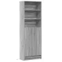 Aparador con LED madera ingeniería gris Sonoma 69x32,5x200 cm de , Aparadores - Ref: Foro24-3307910, Precio: 123,67 €, Descue...