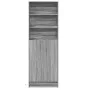 Aparador con LED madera ingeniería gris Sonoma 69x32,5x200 cm de , Aparadores - Ref: Foro24-3307910, Precio: 123,67 €, Descue...