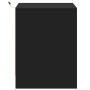 Mesitas de noche con luces LED 2 uds madera ingeniería negra de , Mesitas de noche - Ref: Foro24-852050, Precio: 94,31 €, Des...