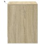 Mesitas de noche luces LED 2 uds madera ingeniería roble Sonoma de , Mesitas de noche - Ref: Foro24-852052, Precio: 88,32 €, ...