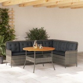 Set de sofás de jardín con cojines 2 pzas ratán sintético gris de , Conjuntos de jardín - Ref: Foro24-3262092, Precio: 508,14...