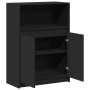 Aparador con LED madera de ingeniería negro 72x34x100 cm de , Aparadores - Ref: Foro24-852160, Precio: 80,45 €, Descuento: %