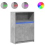 Aparador con LED madera ingeniería gris hormigón 72x34x100 cm de , Aparadores - Ref: Foro24-852162, Precio: 76,76 €, Descuent...