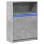 Aparador con LED madera ingeniería gris hormigón 72x34x100 cm de , Aparadores - Ref: Foro24-852162, Precio: 76,76 €, Descuent...