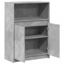 Aparador con LED madera ingeniería gris hormigón 72x34x100 cm de , Aparadores - Ref: Foro24-852162, Precio: 76,76 €, Descuent...