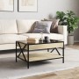 Mesa de centro con Infinity LED roble Sonoma 70x50x38 cm de , Mesas de centro - Ref: Foro24-847703, Precio: 92,67 €, Descuent...