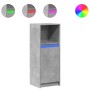 Aparador con LED madera ingeniería gris hormigón 38x34x100 cm de , Aparadores - Ref: Foro24-852169, Precio: 55,54 €, Descuent...