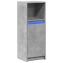 Aparador con LED madera ingeniería gris hormigón 38x34x100 cm de , Aparadores - Ref: Foro24-852169, Precio: 55,54 €, Descuent...