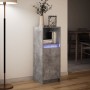 Aparador con LED madera ingeniería gris hormigón 38x34x100 cm de , Aparadores - Ref: Foro24-852169, Precio: 55,54 €, Descuent...