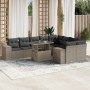 Set sofás jardín 10 pzas con cojines ratán sintético gris claro de , Conjuntos de jardín - Ref: Foro24-3269392, Precio: 742,0...